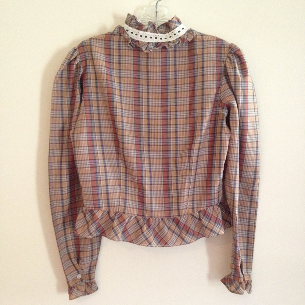 Vintage Cottagecore Mallard's Point Ruffled Top - Picture 2 of 11